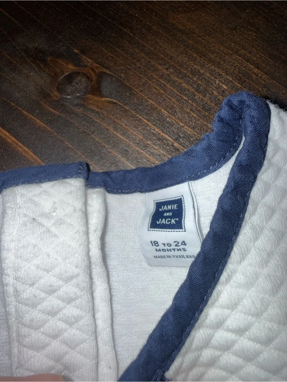 Janie and Jack Quilted Tiered Dress Red White Blue Size 18/24 Month